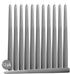 12 Pack Tall Taper Candles - 10 Inch Dark Grey Dripless, Unscented Dinner Candle - Paraffin Wax with Cotton Wicks - 8 Hour Burn Time