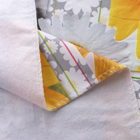Heavy Duty Vinyl Tablecloth with Flannel Backing Waterproof Oil-Proof PVC Table Cloth Stain-Resistant Wipeable Rectangle or Square Table Cover