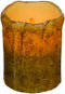 CWI Gifts Burnt Ivory Drip LED Timer Pillar Candle