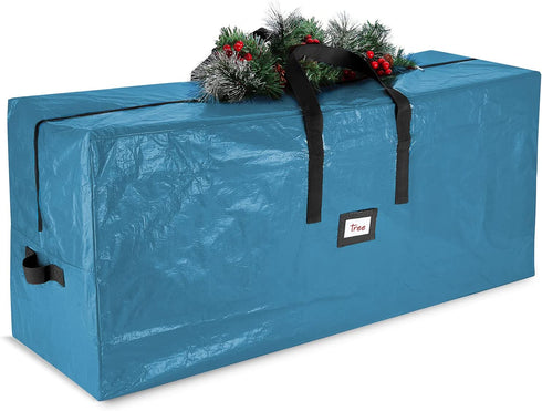 Hearth & Harbor Christmas Tree Storage Bag - Fits Up to 9 ft Holiday Trees - Large Christmas Tree Storage Box Container Made from Durable Waterproof Fabric with Handles & Dual Zipper