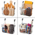 EZOWare Over the Cabinet Door Hanging Organizer Holder, Wall Mountable Deep Metal Storage Basket for Household Kitchen Bathroom Pantry Items (Medium)