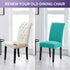 Joccun Chair Covers for Dining Room Set of 6,Water Repellent Dining Chair Slipcovers Stretch Dining Room Chair Covers Seat Protector,Washable Parsons Chair Cover for Home,Banquet(Turquoise,6 Pack)