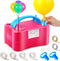 Balloon Pump Electric, Keaibuding Balloon Air Pump Dual Nozzle Balloon Inflator Blower with Balloon Arch Strip Kit for Party Supplies Baby Shower Decorations