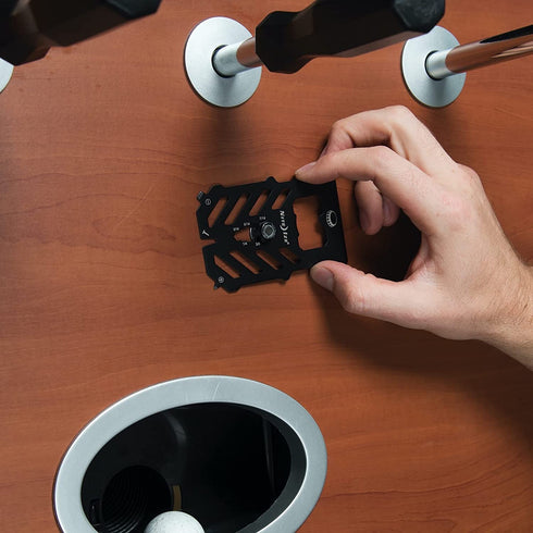 Nite Ize FMTR-01-R7 Financial Tool RFID Blocking Wallet, Stainless Steel 10-in-1 Dual-Plated Multi Tool Wallet With RFID Blocking Protection, Black