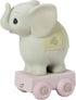 Precious Moments, May Your Birthday Be Gigantic, Birthday Train Age 4, Bisque Porcelain Figurine, 142024