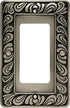Franklin Brass 64046 Paisley Single Decorator Wall Plate / Switch Plate / Cover, Brushed Satin Pewter