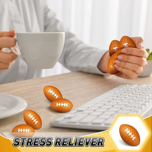40 Packs 1.4 inch Mini Football Sports Stress Ball,Mini Foam Sports Ball,Mini Footballs Bulk for Footballs Party Favors Supplies Decoration and Outdoor Games
