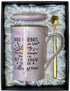 Best Friends, Friendship Gifts for Women Birthday Gifts for Women Birthday Gifts Ideas for Her, Friends Female, Besties, Sister, BFF Ceramic Marble Coffee Mug Gifts Box Printed Gold 14oz Pink