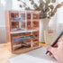 Moosy Life Rose Gold Desktop Organizer with Drawers, 2 Spaces, Acrylic, Moonlight Series