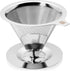Pour Over Coffee Dripper - Slow Drip Ultra Fine Double Layer Pour Over Coffee Maker - 304 Stainless Steel Coffee Filter - Paperless and Reusable - Eco Friendly and Cost Saving