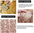 Gold Table Runners Rectangle Sequin Table Runner 3 Pack 12x108 Inch Sparkle Table Covers for Wedding Birthday Party Table Decorations