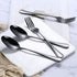 12-Pieces Polished Black Silverware Set, Flatware Set for 6, Stainless Steel Tableware Cutlery Set with Dinner Spoons Forks, Utensil Sets for Home Kitchen Restaurant Hotel, Dishwasher Safe