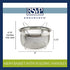 RSVP International Mesh Colander Strainer Basket with Folding Handles, 3 Quarts | For Pasta, Frying, & Salads | Dishwasher Safe | Use in Pressure Cookers | Steaming, Draining & Rinsing