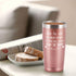 Friend Tumblers for Women Friends Friendship, Side By Side or Miles Apart Friends Are Always Close at Heart Travel Tumbler, 20 Oz Stainless Steel Insulated Tumbler, Rose Gold