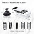LHS Mandoline Slicer 5 in 1 Vegetable Slicer and Chopper Veggie Slicer with Container Onion Slicer, Grater, Cutter for Potato and Tomato