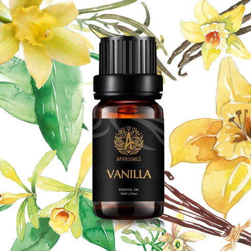 Aphrosmile Vanilla Essential Oil - 100% Pure Vanilla Oil, Organic Therapeutic-Grade Aromatherapy Essential Oil 10mL/0.33oz