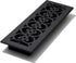 Decor Grates ST414 Decor Floor Register, 4x14 Inches, Textured Black