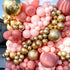 Kbrand Pink Balloons Arch Kit Garland And Metallic Gold For Girl Baby Shower Princess Nude Birthday Party Decorations Light Rose Women Blush 137PCS