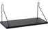Floating Shelves Decorative Shelves Wooden Wall Mounted Shelf for Bedroom Living Room Kitchen and Office (Black,15.8 in)