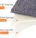 Lifewit Extra Soft Bathroom Rug Mat, Absorbent Shaggy Chenille Bath Rug, Non Slip Plush Rugs for Bathroom,Tub and Shower, Grey, 20 —30 inch