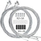 Hapleby 10PCS Premium Bike Shift Cable, Professional Bicycle Shift Wire Kit for Mountain and Road Bicycle, for Free 5 O-Rings, 10 End Ferrules and 20 End Caps