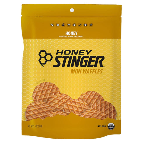 Honey Stinger Organic Mini Honey Waffles | Energy Stroopwafel for Exercise, Endurance and Performance | Sports Nutrition for Home & Gym, Pre and Post Workout | 1 Bag, 5.3 Ounce