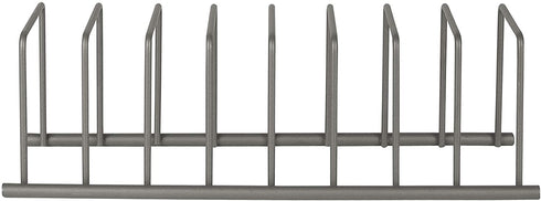 Spectrum Diversified Euro Kitchen Organizer for Plates, Cutting Boards Bakeware, Cooling, Pots & Pans, Serving Trays, Reusable Containers, and Lids Holder Rack, Industrial Gray