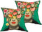 gircat 2 pcs Oil Painting Frida Kahlo Self-Portrait Cotton Linen Throw Pillow Case Car,Cushion Couch,Sofa,Bed Cover 18"x18",Pattern 1 (4)