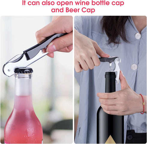 36 PCS Wine Bottle Protector Gas Column Wrap Bags Sleeves Glass Travel Transport Air filled Column Leakproof Cushioning with the Gift Air Pump and A Wine Opener