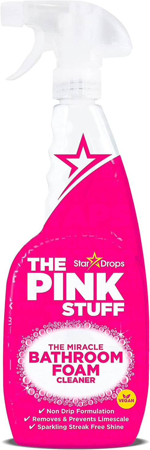 Stardrops - The Pink Stuff - The Miracle Cleaning Paste and Bathroom Foam Cleaner Bundle ( 1 Cleaning Paste, 1 Bathroom Foam Cleaner)