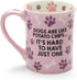 Crazy Dog Lady Purple Paw Prints 16 Ounce Ceramic Coffee Mug