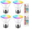 ILC LED Light Bulbs 40 Watt Equivalent Color Changing E26 Screw 45°, 12 Colors Dimmable Warm White 2700K RGB LED Spot Light Bulb with 5W Remote Control,(Pack of 4)