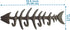 Decorative Fish Bones Wall Mounted Towel Rack by Comfify - Stylish Cast Iron Hanger with 4 œFish Bones? Hooks for Towels, Robes and More - Includes Screws and Anchors - in Brown