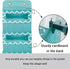 Baby Storage Hanging Organizer Over The Door with 5 Large Clear Window Pocket, Wall Mount Storage Organizer with 2 Metal Hooks for Pantry Baby Nursery Bathroom Closet Dorm(Blue)
