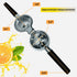 KitchenEclipse Lemon Squeezer Premium Stainless Steel Citrus Juicer for Home Bar, Professional Use Hand Grip Manual Juicer with Non-Slip Silicone Handle Juice Squeezer for Limes, Lemons, Oranges