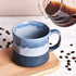 Bosmarlin Large Ceramic Coffee Mug, Big Tea Cup for Office and Home, 21 Oz, Dishwasher and Microwave Safe, 1 PCS¦ (Blue)