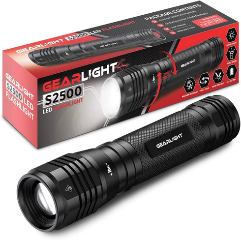 GearLight S2500 LED Flashlight - Extremely Bright, Powerful Tactical Flashlights with High Lumens for Camping, Emergency & Everyday Use?