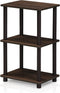 FURINNO Turn-N-Tube 2 Space Shelf, Walnut/Brown