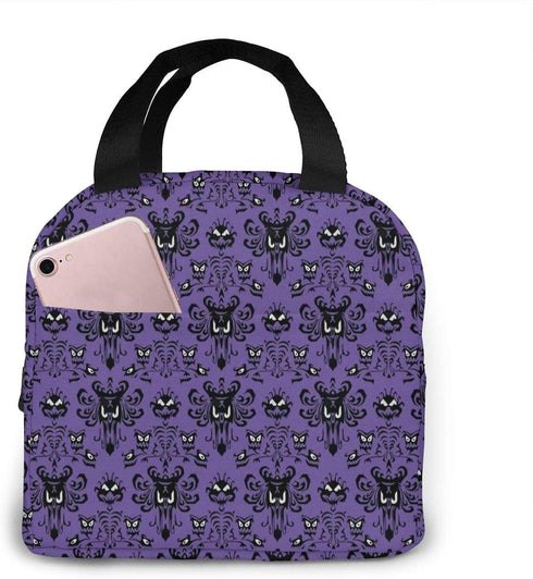 MSGUIDE Haunted Mansion Insulated Lunch Bag Leakproof Cooler Lunch Box for Men Women Adult - Reusable Thermal Tote Bag for Office Work School Picnic Beach