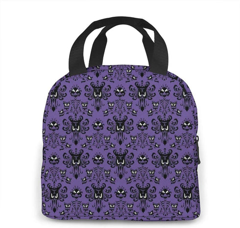 MSGUIDE Haunted Mansion Insulated Lunch Bag Leakproof Cooler Lunch Box for Men Women Adult - Reusable Thermal Tote Bag for Office Work School Picnic Beach