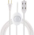 GE 42803 3 Outlet Extension Cord with On/Off Switch Perfect for Lamps, Holiday and Christmas Lights, 9 ft, White
