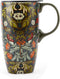 TZSSP Coffee Ceramic Mug Porcelain Latte Tea Cup With Lid 17oz. Green