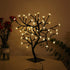 Bonsai Tree Light Artificial Tree Led Flower Cherry Blossom Light Adjustable Branches Battery Operated for Room Decoration and Gift (Warm White)