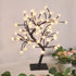 Bonsai Tree Light Artificial Tree Led Flower Cherry Blossom Light Adjustable Branches Battery Operated for Room Decoration and Gift (Warm White)