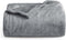 Bedsure Fleece Blankets Twin Size Grey - 300GSM Lightweight Plush Fuzzy Cozy Soft Twin Blanket for Bed, Sofa, Couch, Travel, Camping, 60x80 inches