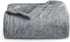 Bedsure Fleece Blankets Twin Size Grey - 300GSM Lightweight Plush Fuzzy Cozy Soft Twin Blanket for Bed, Sofa, Couch, Travel, Camping, 60x80 inches