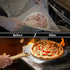 Aunly Aluminum Pizza Peel - Large Size Pizza Paddle 12x14 Inch Metal Pizza Spatula with Foldable Wood Handle & Pizza Cutter- Pizza Shovel for Homemade Baking Lovers for Pies, Pastries, Dough & Cookies
