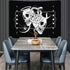 Skull Tapestry Skeleton Tapestry Gothic Tapestry Human Heart Tapestry Snake Moon Phase Tapestry Black and White Tapestry Wall Hanging for Room(59.1 x 82.7 inches)