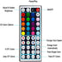 Led Strip Lights 32.8ft, RGB Color Changing for Bedroom, Room, Kitchen, Ceiling with 44 Keys Remote Control (300leds)