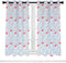 QIYI Pink Flamingos Flock Blackout Curtain Panels, 2 Panel Sets Summer Aqua Blue Green Leaf Thermal Insulated Treatments Curtains, Home D©cor Window Drapes for Living Room Girls Bedroom, 52 x 84 Inch